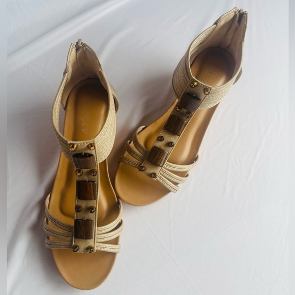 BEUTHOEM Wedge Sandals for Women Dressy Casual Summer Comfy Wedges Heels Sandals - Picture 12 of 16